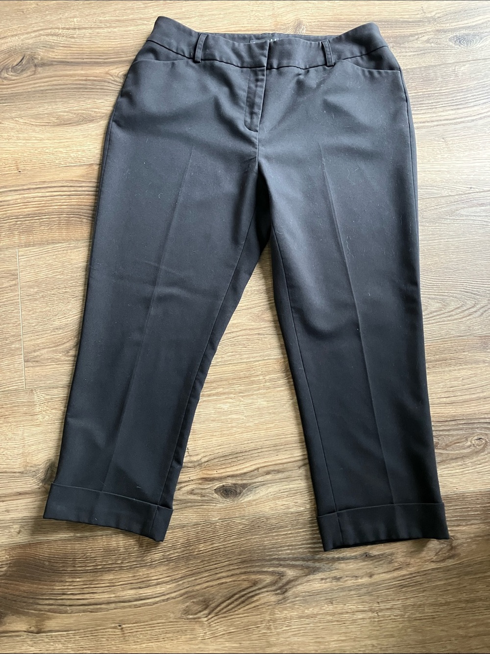 Tribal Black Cropped Dress Pants